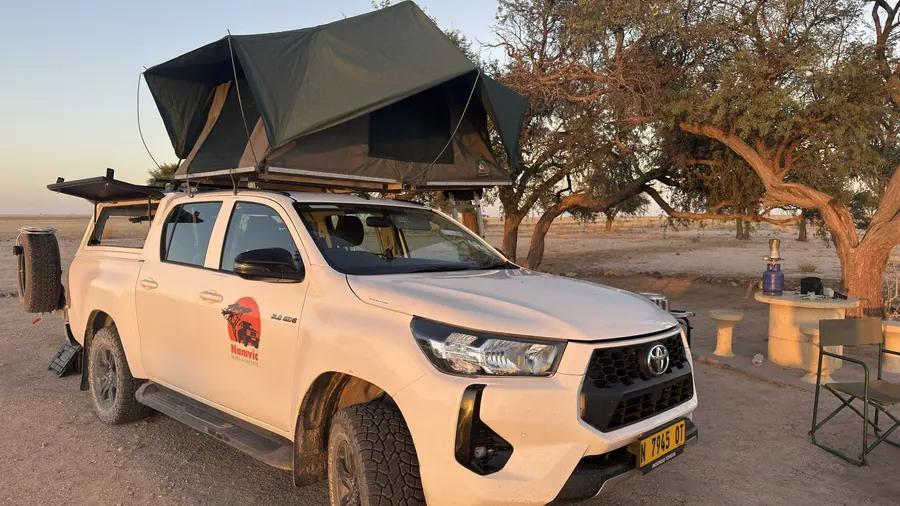 Toyota Hilux 4x4 - The core Namvic 4x4 rental vehicle for self-drive and camping trips.